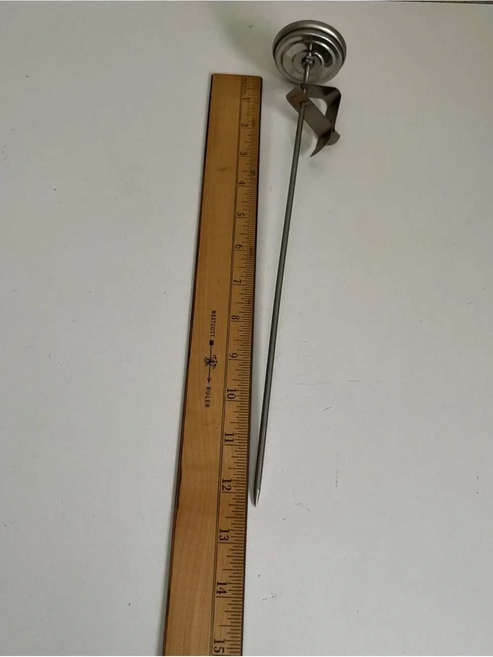 Stainless Steel 12 Inch Thermometer Deep Fryer Candy 50-550 Celsius Fahrenheit